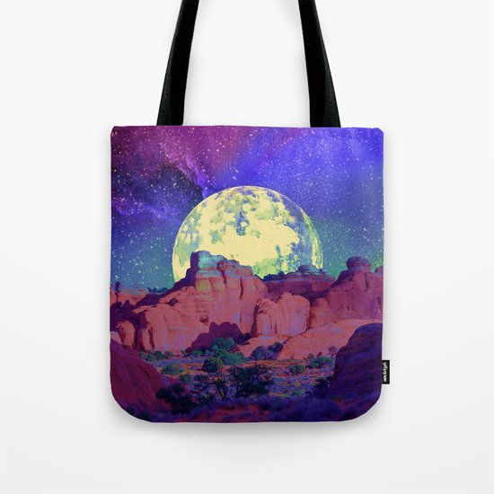 night desert landscape Tote Bag