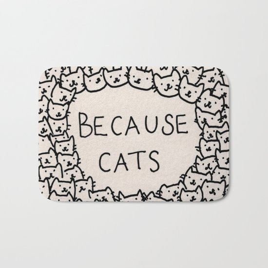 Because cats Bath Mat