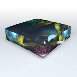 You're Here to Create - Fractal Manipulation - Manafold Art Outdoor Floor Cushion