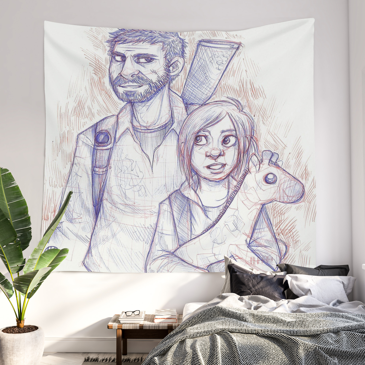 Ellie And Joel Wall Tapestry By Gremlinloquacious Society6