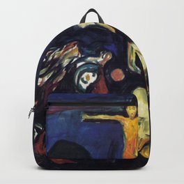 Edvard Munch - Golgotha Backpack | Canvas, Oilpaint, Decor, Frame, Illustration, Vintage, Wallart, Painting, Old, Munchmuseum 
