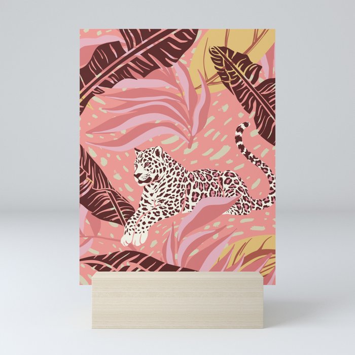 Leopard Crush Pink Mini Art Print
