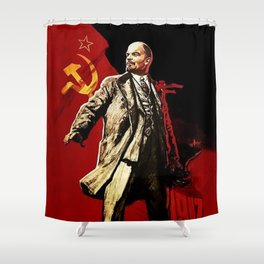 Vladimir Lenin Shower Curtain