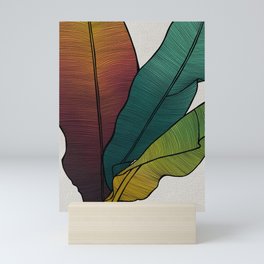 Exotic Colorful Leaves No. 3 Mini Art Print