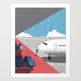 Departure Lounge (2014) Art Print