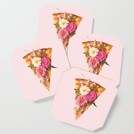 FLORAL PIZZA Coaster