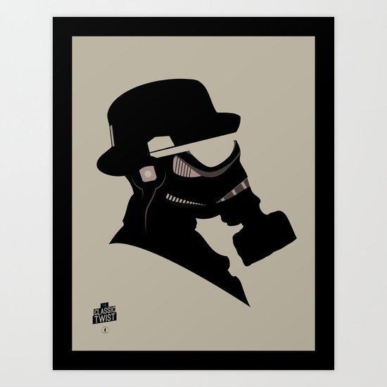 Storm Trooper Gas Mask Art Print
