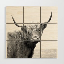 Highland Cow Wood Wall Art