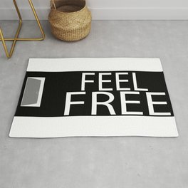Feel free and go out Area & Throw Rug