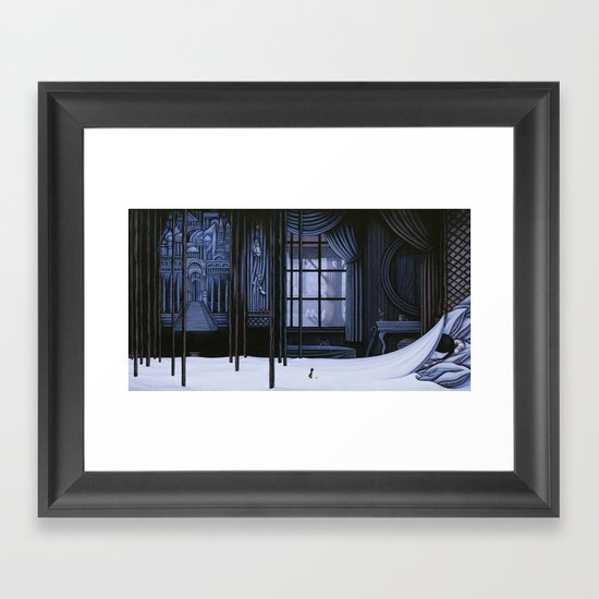 Night Visit Framed Art Print