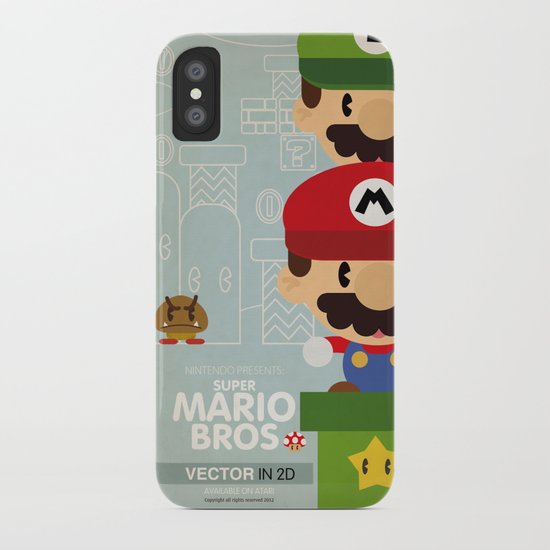 mario bros 2 fan art iPhone Case