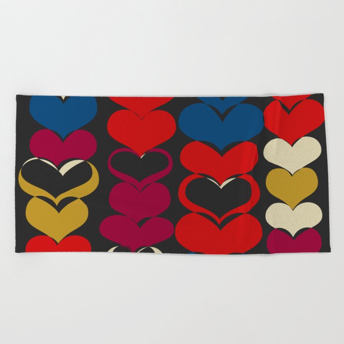 HAPPY HEARTS N5 Beach Towel