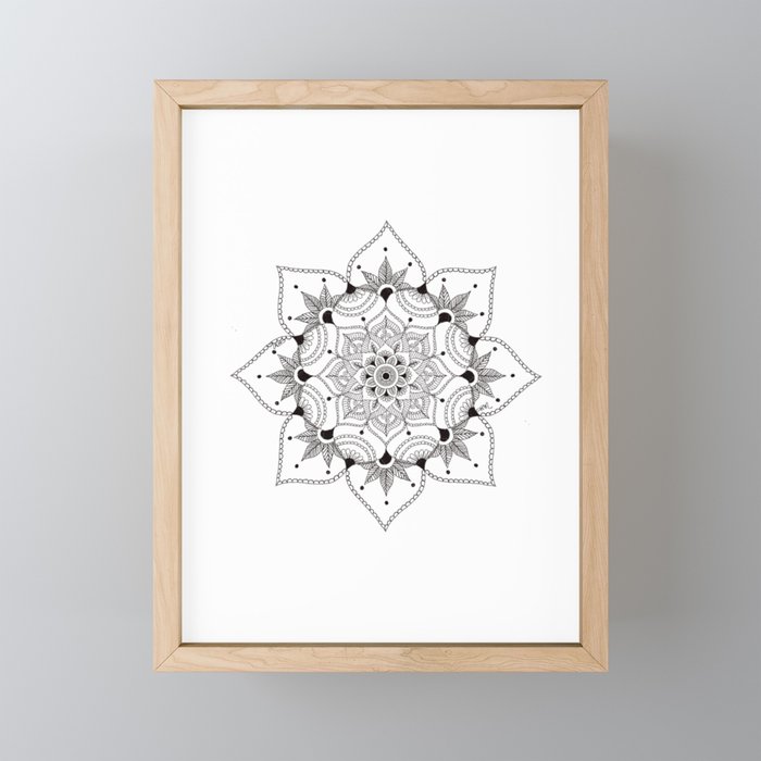 Mandala 8 Framed Mini Art Print