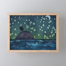 Night Island Framed Mini Art Print