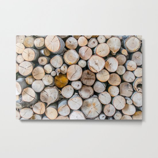 Logged Metal Print