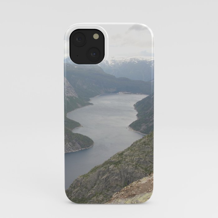 Laying on the edge of the world iPhone Case