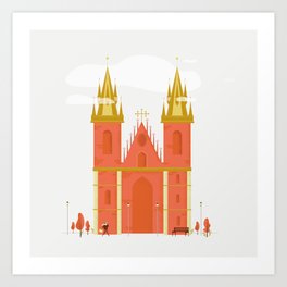 Prague in Autumn Art Print