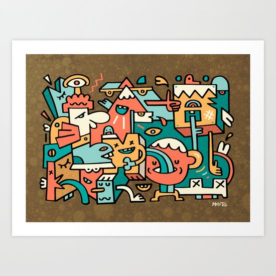 Earth Hour Art Print