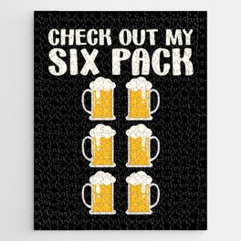Check Out My Six Pack Beer Funny Jigsaw Puzzle