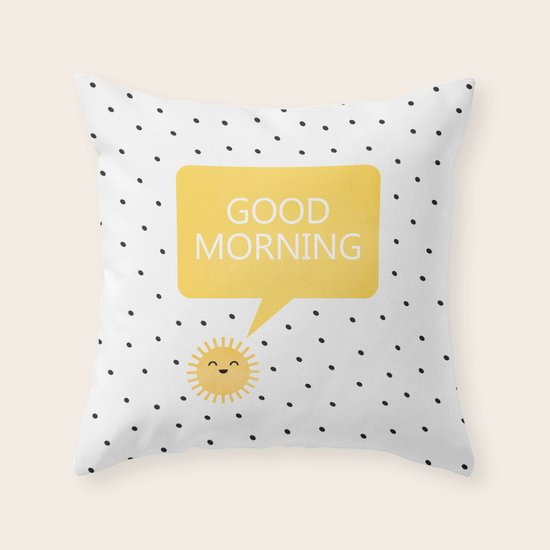 Good Morning Throw Pillow