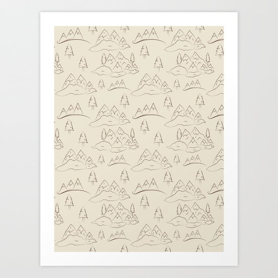 Mountains Art Print