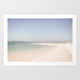 At The Beach (three) - minimal beach series - ocean sea photography by Ingrid Beddoes Art Print