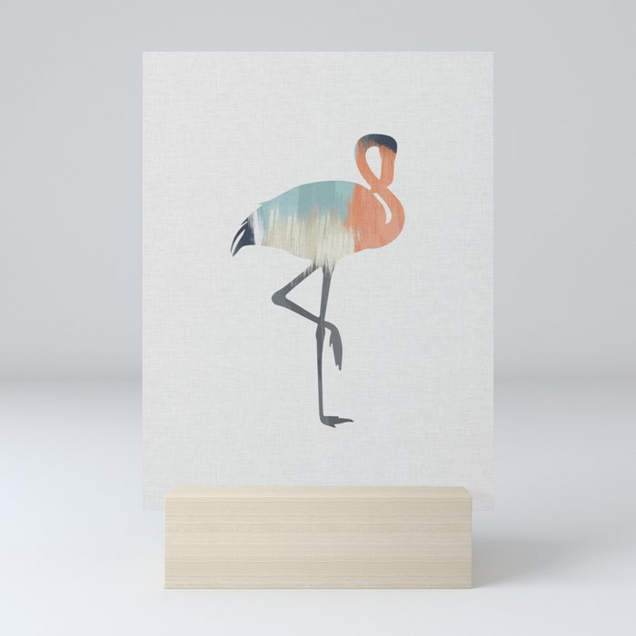 Pastel Flamingo Mini Art Print