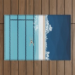 Bondi Beach Pool Outdoor Rug