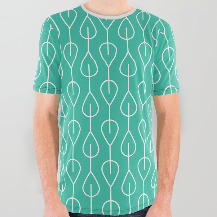 Bearberry Stamp (Teal) All Over Graphic Tee