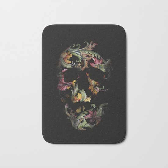 Paisley Skull Bath Mat