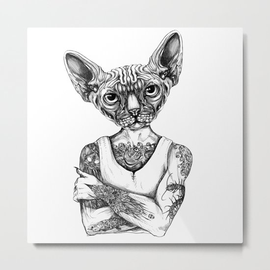 Sphynx Metal Print
