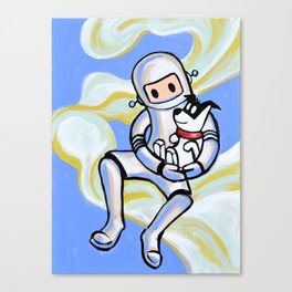 All dogs go to heaven. Canvas Print