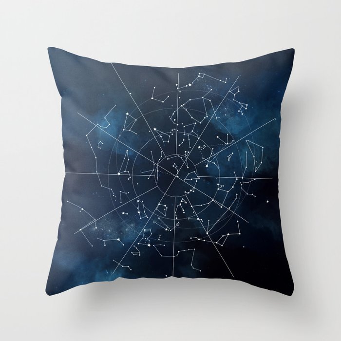 Celestial Map Throw Pillow