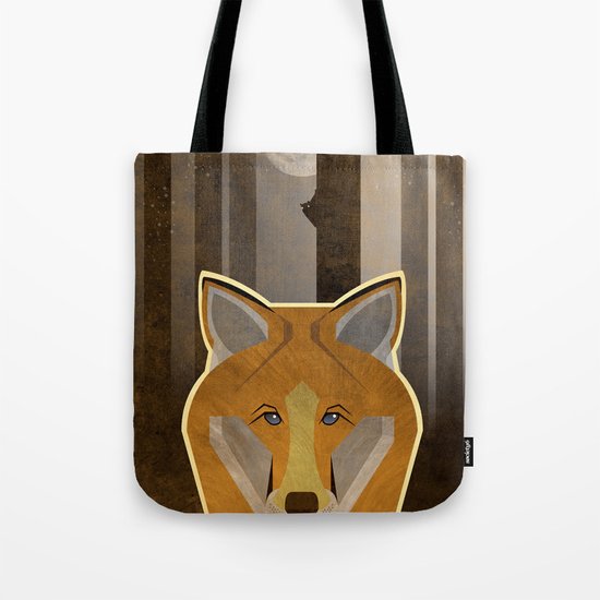 Night Fox Tote Bag
