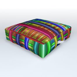 Colorful plastics ... Outdoor Floor Cushion | Digital, 3D, Walldecor, Coloredrods, Colorgradient, Pattern, Decor, Design, Homedecor, Catweazzle 