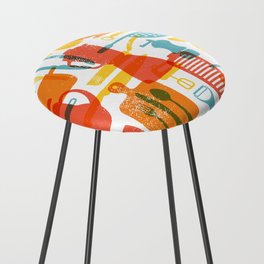 Kitchen Art Bright Colors Counter Stool