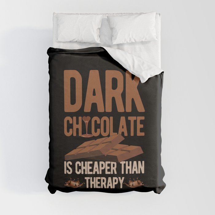 Dark Chocolate Funny Duvet Cover
