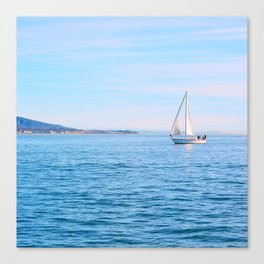 Blue Sailing Canvas Print