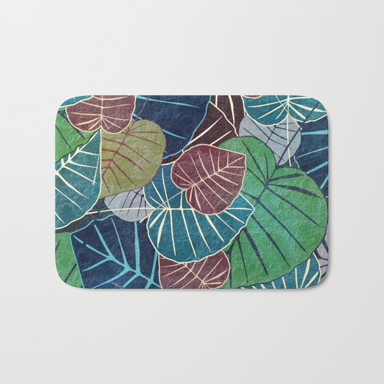 Leaf Pattern 2 Bath Mat