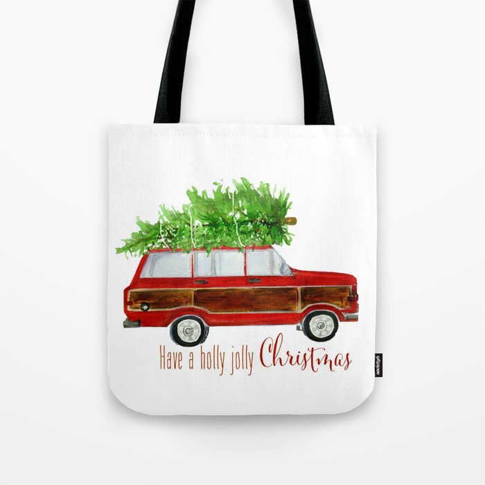 Christmas Wagoneer  Tote Bag