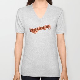 Optimist – Marsala V Neck T Shirt