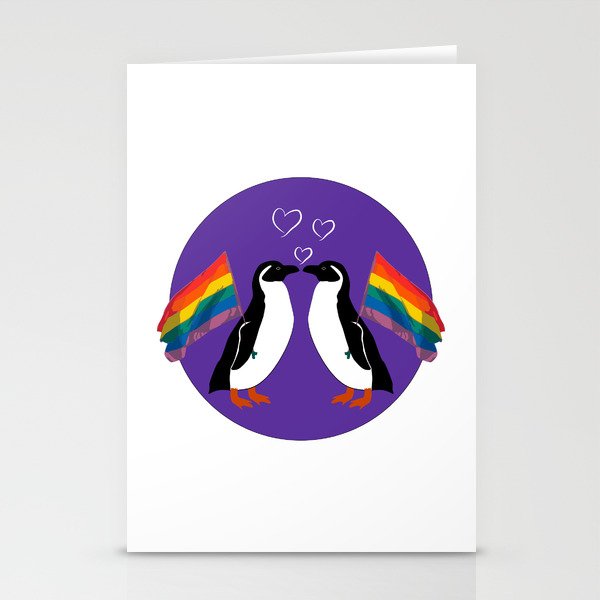 Love is love - Proud penguins Against Homophobia Stationery Cards
