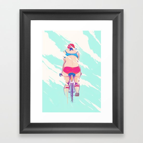 Ride In The Fog Framed Art Print