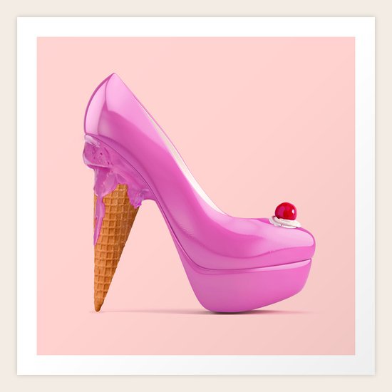ICE HEEL Art Print
