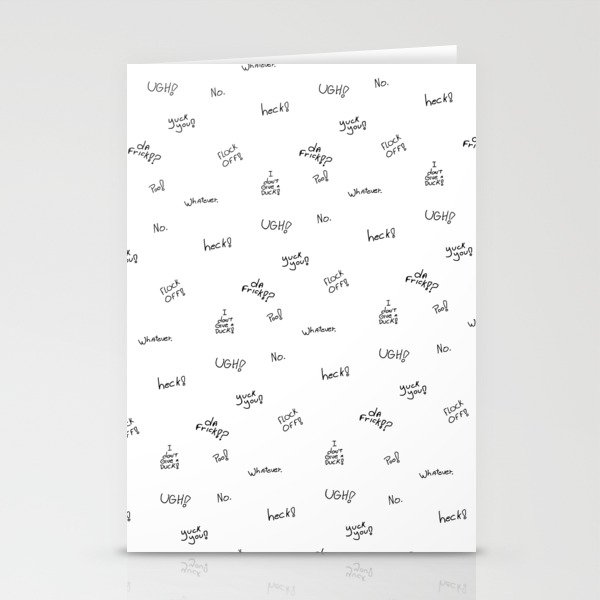 Cuss Words Stationery Cards