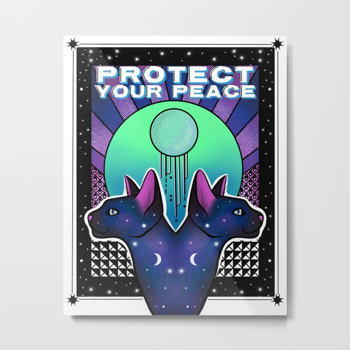 Protect Your Peace Metal Print