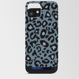 Cheetah Leopard Grey Pattern iPhone Card Case