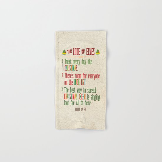 Buddy the Elf! The Code of Elves Hand & Bath Towel