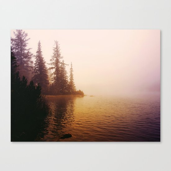 Sunset at Lake Canvas Print