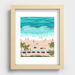 Dream in Colors Borrowed From The Sea | Ocean Tropical Beachy Summer | Swim Surf Travel Vacation Recessed Framed Print